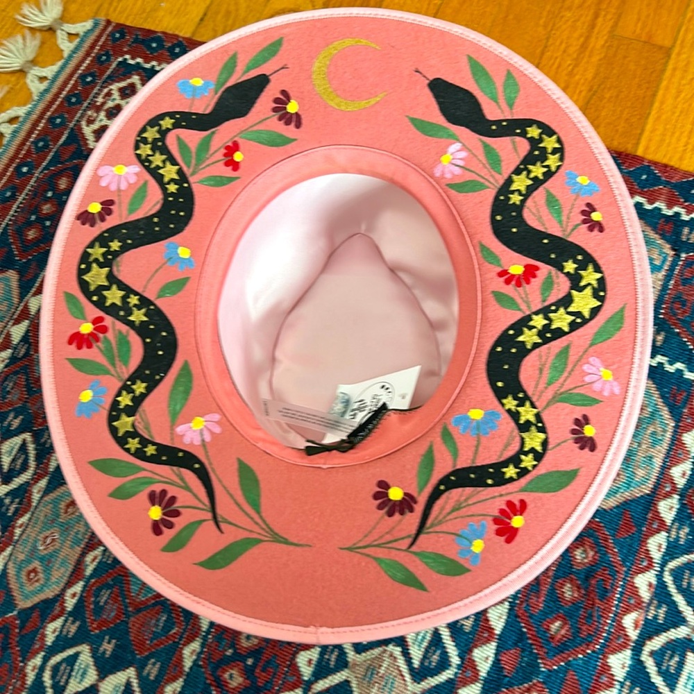 Luna Bloom painted hat